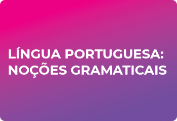 LÍNGUA PORTUGUESA: NOÇÕES GRAMATICAIS